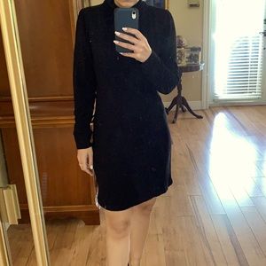 Forever Black Turtle Neck Dress
